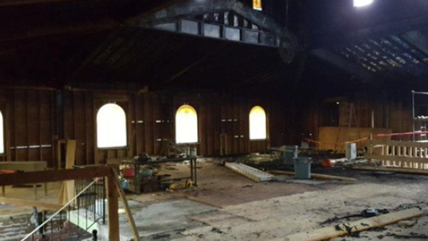 احراق مسجد في ولاية كونيتيكت الأمريكية