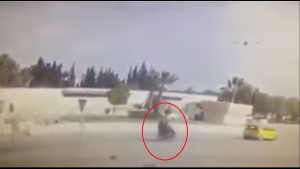 لحظة التفجير قرب السفارة الأمريكية بتونس