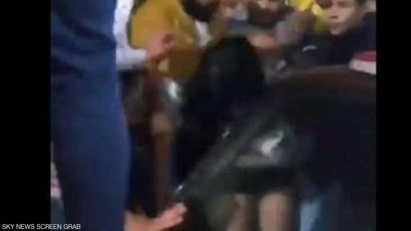 جانب من الفيديو الذي يوثق حادثة التحرش