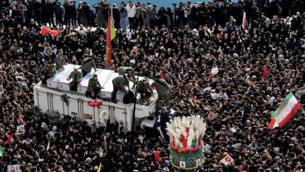 دفن قاسم سليماني