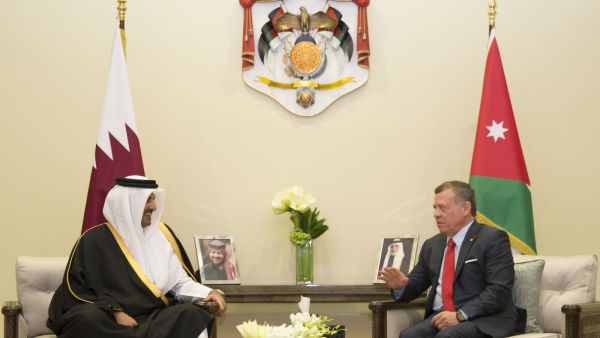 عاهل الأردن يستقبل أمير قطر اليوم في عمّان