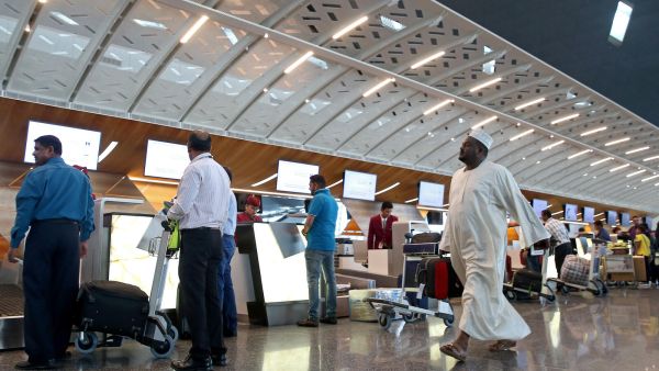 مطار حمد الدولي في العاصمة القطرية الدوحة