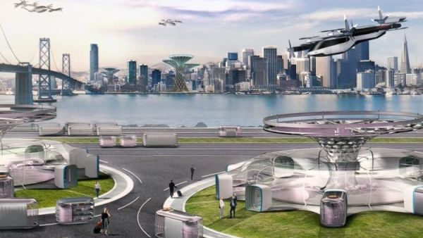 من المتوقع أن يؤدي استخدام المجال الجوي إلى تخفيف الازدحام على الطرق وتقليل وقت الوصول، لكن بخلاف الصورة التي توضح أفق مدينة سان فرانسيسكو المستقبلي