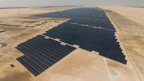Noor Abu Dhabi is the worlds largest solar panel project /AFP