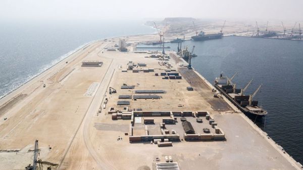 The strategic port of Duqm in Oman provides vital linkage to the East (AFP) 