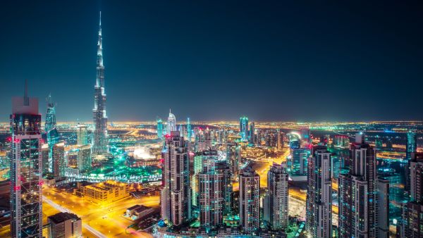 Dubai at night