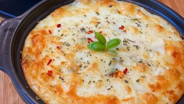 بطاطا مهروسة حارة بالثوم والأعشاب والكريمة