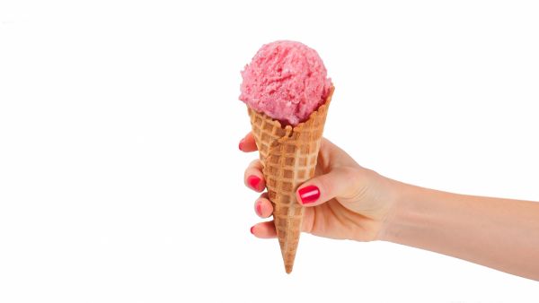 الآيس كريم بالتوت البري