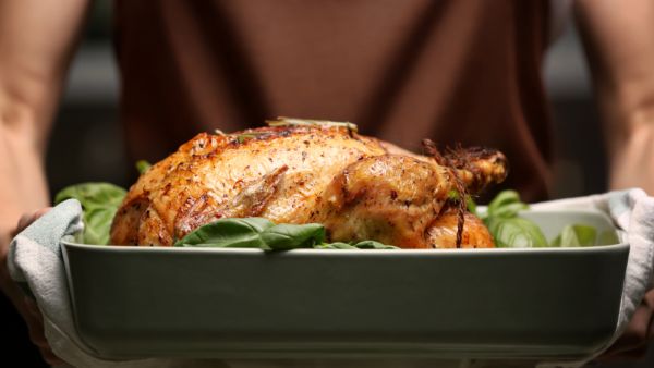 الديك الرومي بالفرن