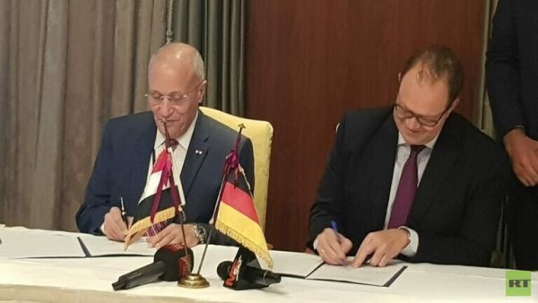 توقيع خطاب النوايا بين الطرفين المصري والألماني