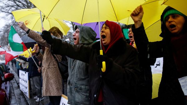 جانب من الاحتجاجات في ايران