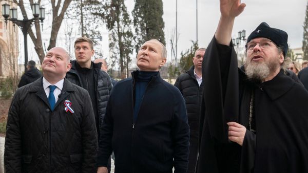 زيارة للرئيس الروسي إلى سيفاستوبول في 18 مارس 2023 (أ ف ب)