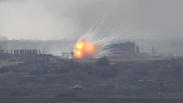  قصف تركي على مدينة رأس العين الواقعة ضمن منطقة عملية “نبع السلام”/ أرشيفية