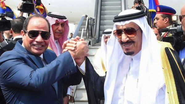  الملك السعودي، سلمان بن عبد العزيز، والرئيس المصري، عبدالفتاح السيسي