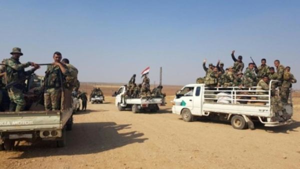 عناصر من الجيش السوري شمال شرق سوريا
