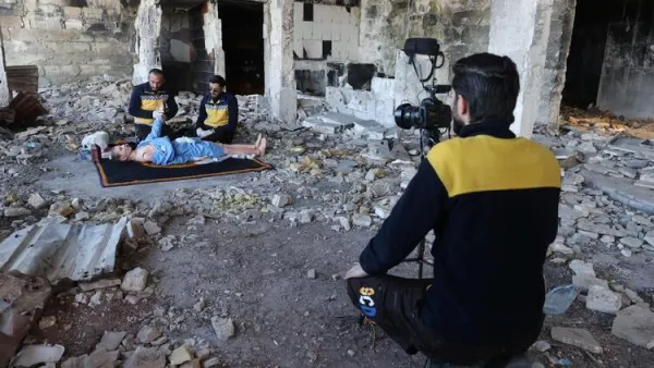 Syria Rescuers Film Tutorial to Aid Ukraine's First Responders (AFP)