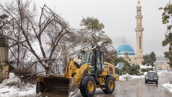 Fallout From the Snow in Amman, Jordan
