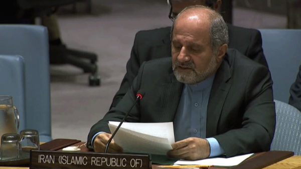 Iran's deputy ambassador to the UN, Es'haq Al-e Habib.