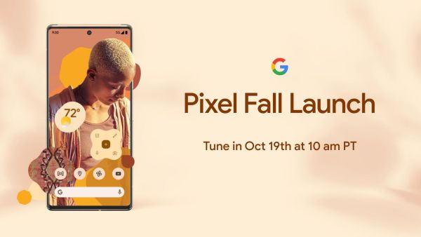 Google to Unveil Pixel 6, Pixel 6 Pro on October 19