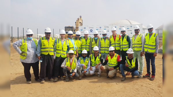 ACCIONA team at Shuqaiq 3 desalination plant. ACCIONA Ramps up Saudi Arabia’s Shuqaiq 3 Desalination Plant to Full Production