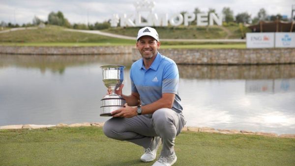 Garcia with KLM Open trophy