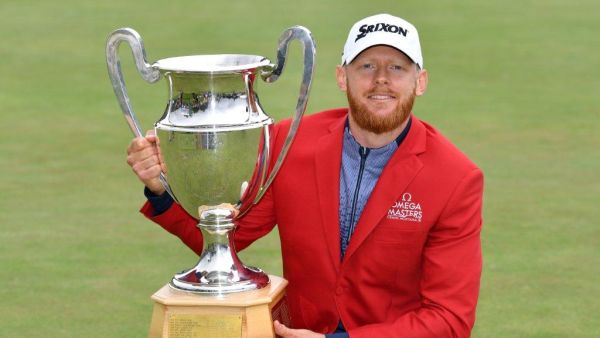 Soderberg with the Omega European Masters trophy