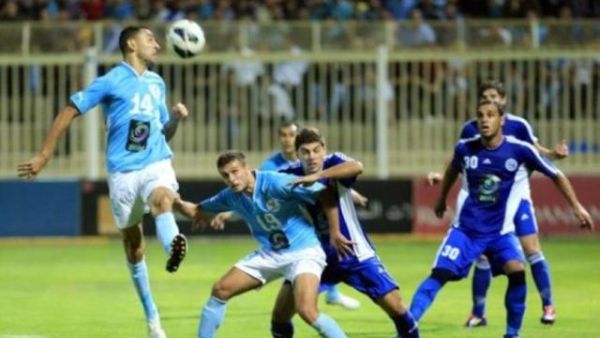   Faisali in action against Ramtha in the final of the Jordan Cup at the Amman Stadium on Saturday (Photo: Al Rai)