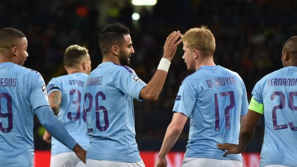 Algerian forward Riyad Mahrez made it 3-0 for Man City in the 12th minute of the play.