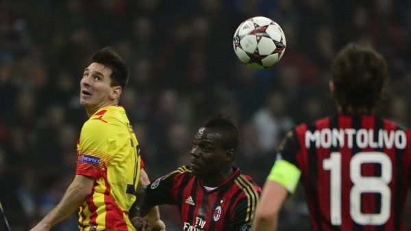 صورة أرشيفية لبالوتيلي في مواجهة ميسي