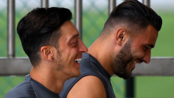 Mesut Ozil and Sead Kolasinac