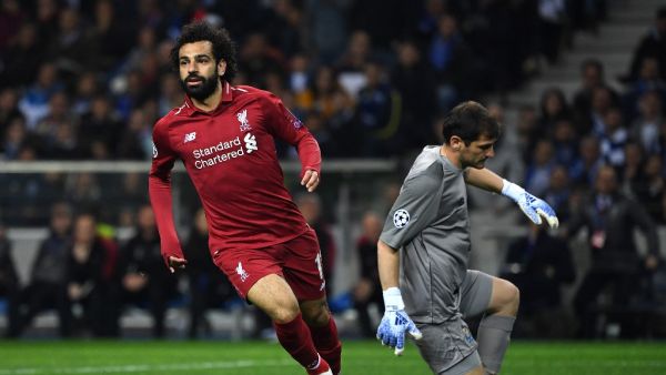 صلاح بعد زيارة شباك الحارس إيكر كاسياس