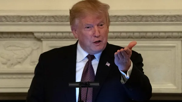US President Donald Trump speaks at an iftar, the meal that breaks the sunrise to sundown fast of Muslims celebrating Ramadan, at the White House in Washington DC, on May 13, 2019. (NICHOLAS KAMM / AFP)