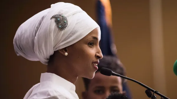 US Congresswoman Ilhan Omar. (Stephen Maturen/AFP/Getty Images)