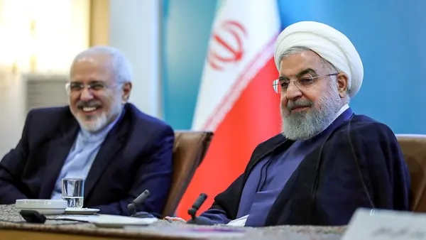 Iran's Foreign Minister Zarif and President Rouhani (AFP/ File Photo)