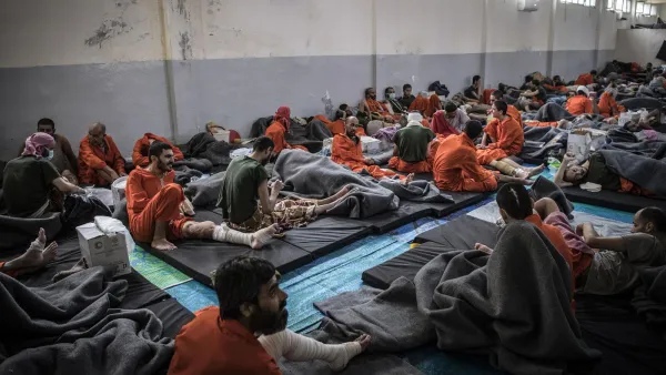 Kurdish sources say around 12,000 Isis fighters including Syrians, Iraqis as well as foreigners from 54 countries are being held in Kurdish-run prisons in northern Syria (Picture: AFP)