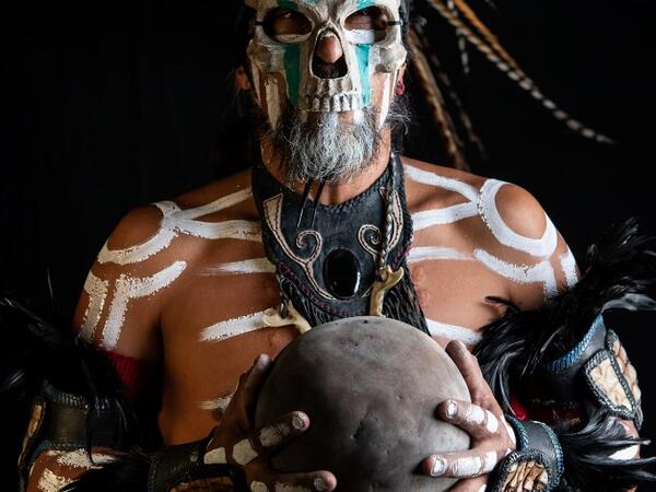 The sport, which dates back 3,500 years and was played by the Mayas (600 BC) and Aztecs (1400 BC) with ludic and ceremonial purposes, is back to Mexico City after 500 years. Omar TORRES / AFP