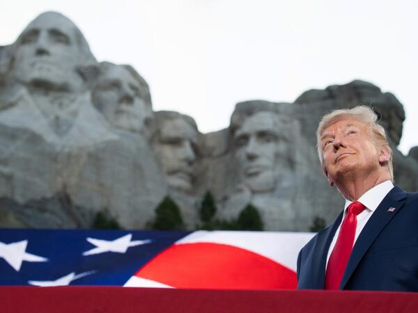 AFP presents a retrospective photo package of 60 pictures marking the 4-year presidency of President Trump. US President Donald Trump arrives for the Independence Day events at Mount Rushmore National Memorial in Keystone, South Dakota, July 3, 2020. SAUL LOEB / AFP