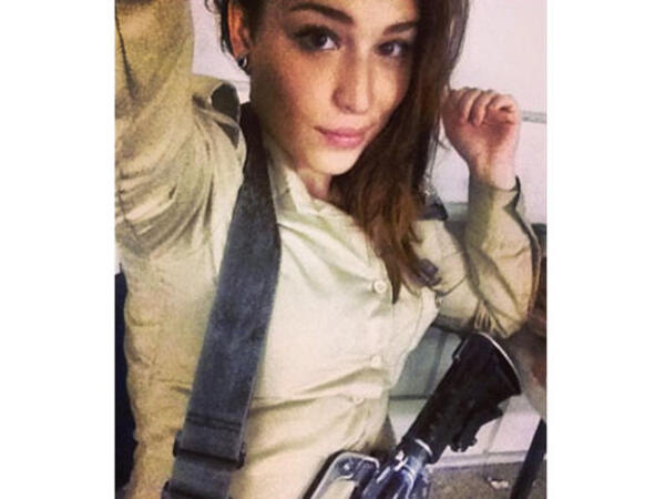 First rule of IDF training: Become flexible so you can climb in and out of those tanks with ease.