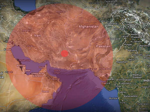 Iran Khash earthquake epicenter 
