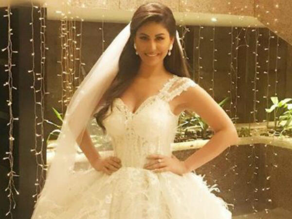 Mai Sleem wore a wedding dress as part of her role in the series Al Rihla The Trip