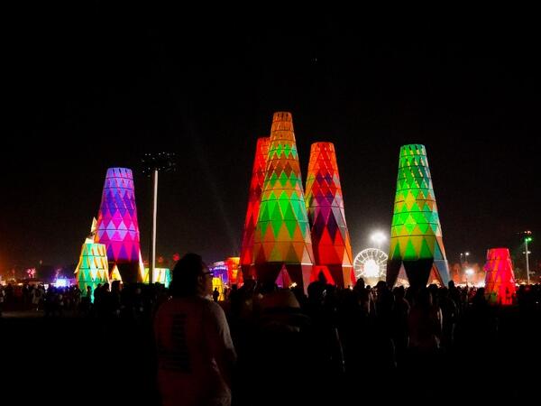 Festival atmosphere at the 2019 Coachella Valley Music And Arts Festival - Weekend 2 on April 21, 2019 in Indio, California. Presley Ann/Getty Images for Coachella/AFP