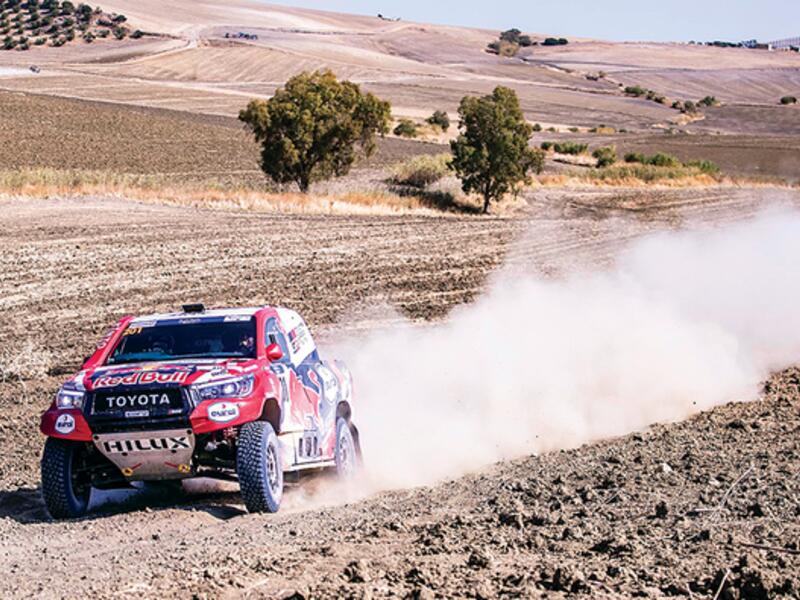 Toyota Gazoo Racing’s Nasser Saleh Al-Attiyah, who starts on Thursday as one of the favorites, in action in Spain last October. (Supplied)