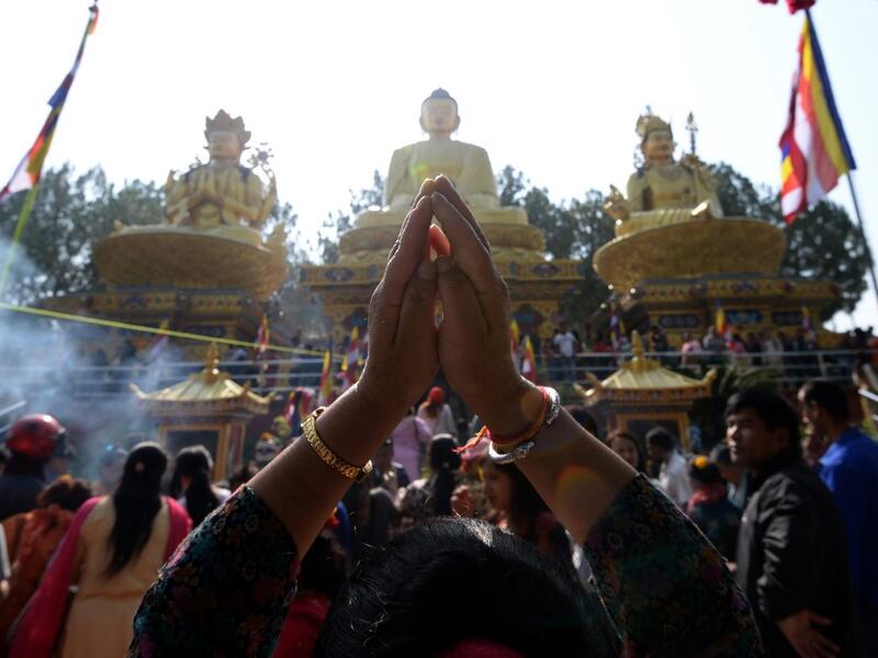 Buddhists commemorate the birth of Buddha, his attaining enlightenment and death on the day of the full moon, which falls on May 18 this year. PRAKASH MATHEMA / AFP