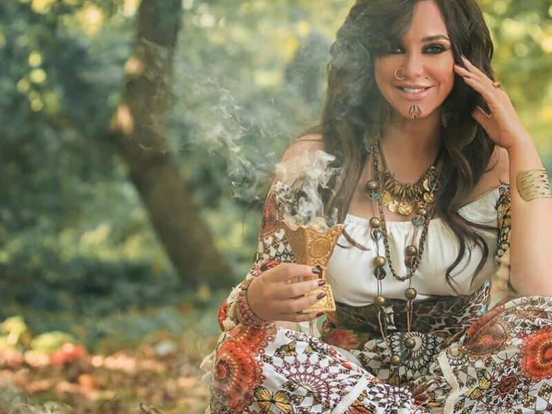 In her latest photos Fawakherji appeared in bright colored clothes and wavy hair Source sulaffawakherji Instagram