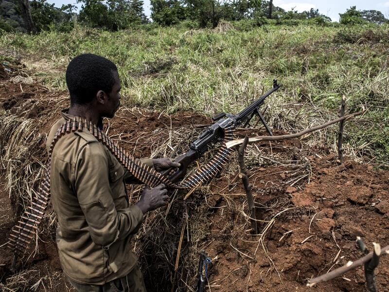 For the last three weeks the FARDC have been fighting in an offensive operation against a militia in the Wago Forest in the Djugu district of Ituria Province. Attacks by this militia and inter-communal fighting between the Lendu and Hema communities have displaced over 300,000 people so far. John WESSELS / AFP 