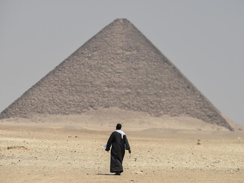 Egyptian archaeologists unveiled Saturday several sarcophagi with some containing well-preserved mummies, along with the remains of an ancient wall dating to the Middle Kingdom nearly 4,000 years ago. The finds were made during excavation work in the ancient royal necropolis of Dahshur on the west bank of the Nile River, south of Cairo. Mohamed el-Shahed / AFP