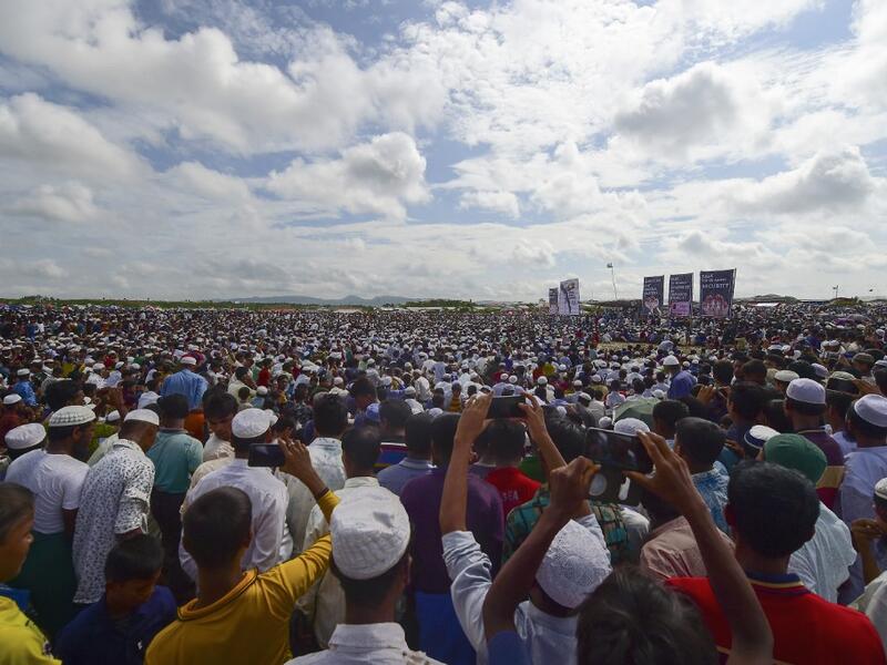 Some 200,000 Rohingya rallied in a Bangladesh refugee camp on August 25 to mark two years since they fled a violent crackdown by Myanmar forces, just days after a second failed attempt to repatriate the refugees. MUNIR UZ ZAMAN / AFP