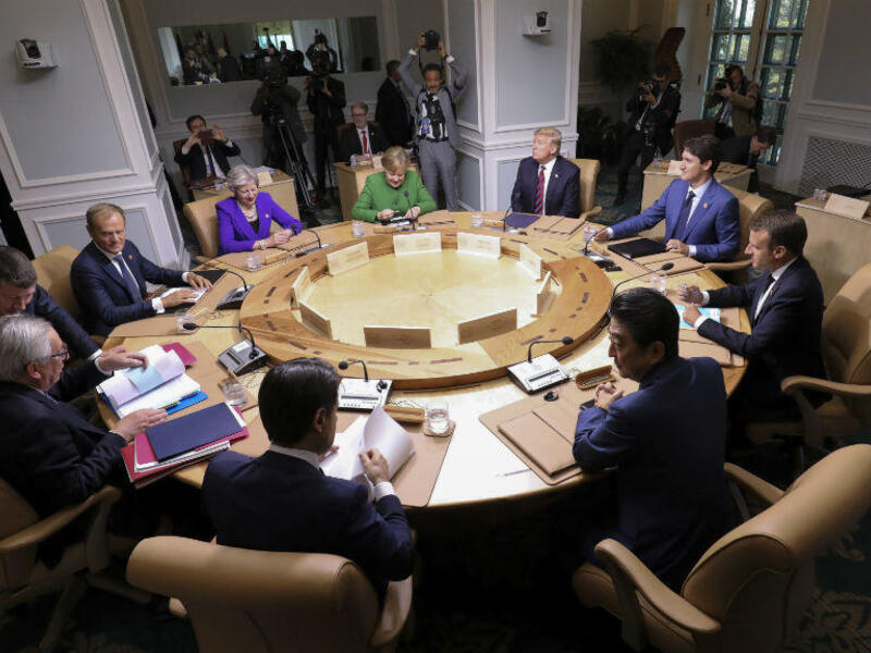  G7 leaders at a working session in La Malbaie, Quebec, Canada, June 8, 2018. (AFP/ File Photo)