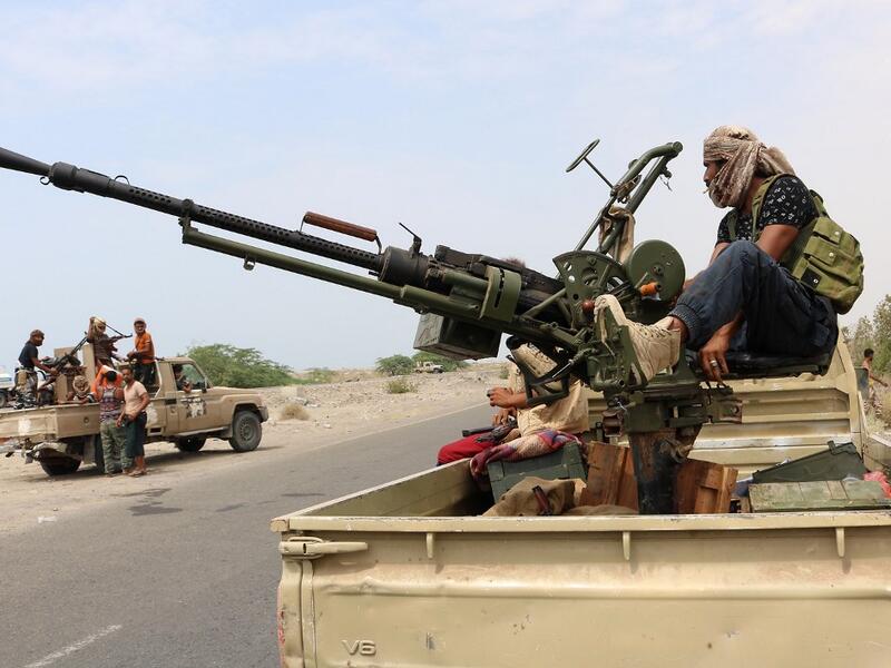 Yemeni anti-rebel UAE-trained Amalqa ("Giants") brigades fighters, patrol near the southern Yemeni city of Zinjibar, in the Abyan governorate, on September 2, 2019. (Nabil HASAN / AFP) Yemeni anti-rebel UAE-trained Amalqa ("Giants") brigades fighters, patrol near the southern Yemeni city of Zinjibar, in the Abyan governorate, on September 2, 2019. (Nabil HASAN / AFP)
