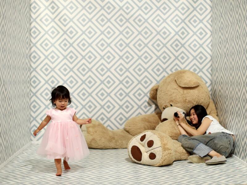 The Selfie Factory - the brainchild of Will Bower -- is near the end of its six-week run at Westfield London, one of Europe's biggest shopping centres. In that time, thousands have passed through the 20-odd themed booths and backdrops for quirky images to upload on their social media. Isabel INFANTES / AFP